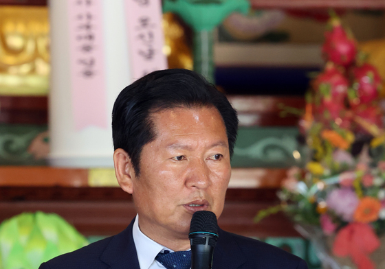 축사하는 정청래 대표