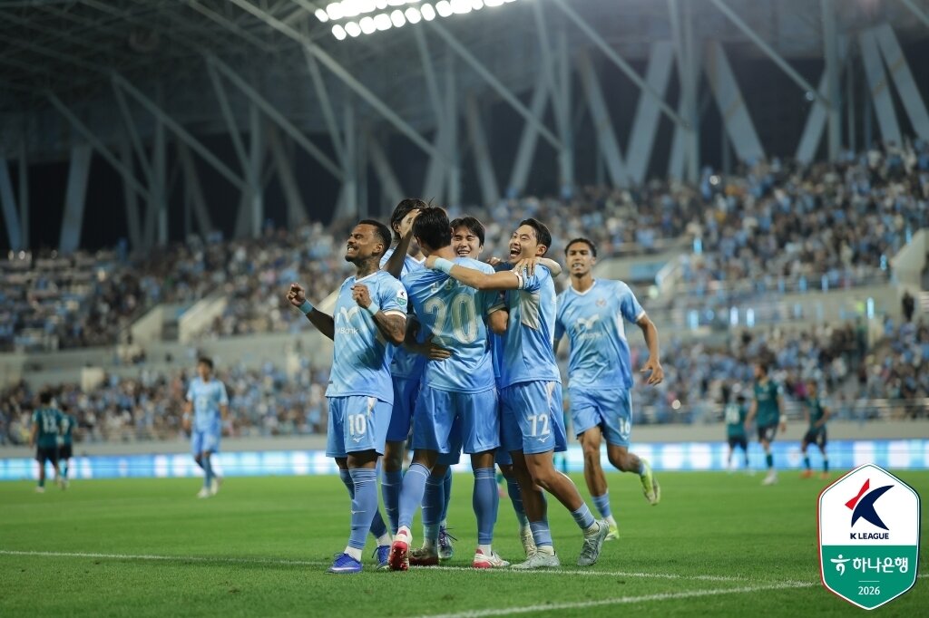 본문 이미지 - 대구FC가 안산 그리너스를 3-0으로 꺾었다.(한국프로축구연맹 제공) 