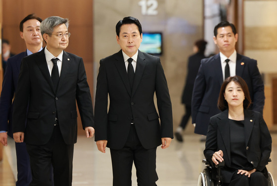 장동혁 대표, 이회장 전 총재 부인 한인옥 여사 빈소 조문