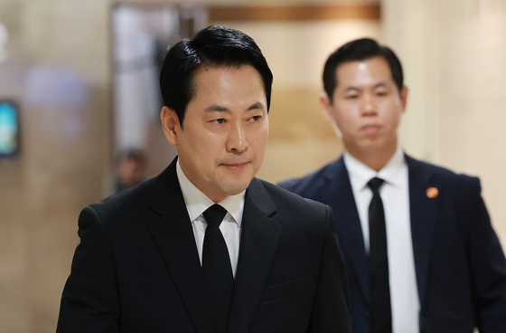 장동혁 대표, 이회장 전 총재 부인 한인옥 여사 빈소 조문
