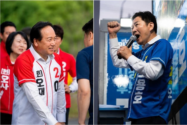 오산시장 후보들 복지·교통 공약 경쟁…이권재·조용호 표심 공략