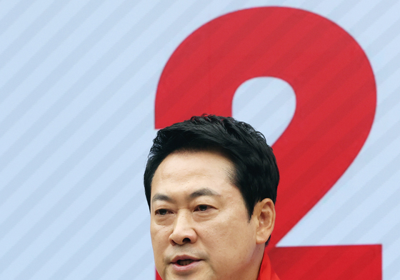 6·3지방선거 관련 기자회견 하는 장동혁 대표