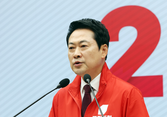 6·3지방선거 관련 기자회견 하는 장동혁 대표