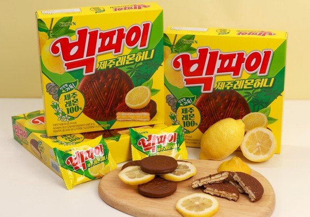 크라운제과, '빅파이 제주레몬허니' 출시…30만갑 한정 판매