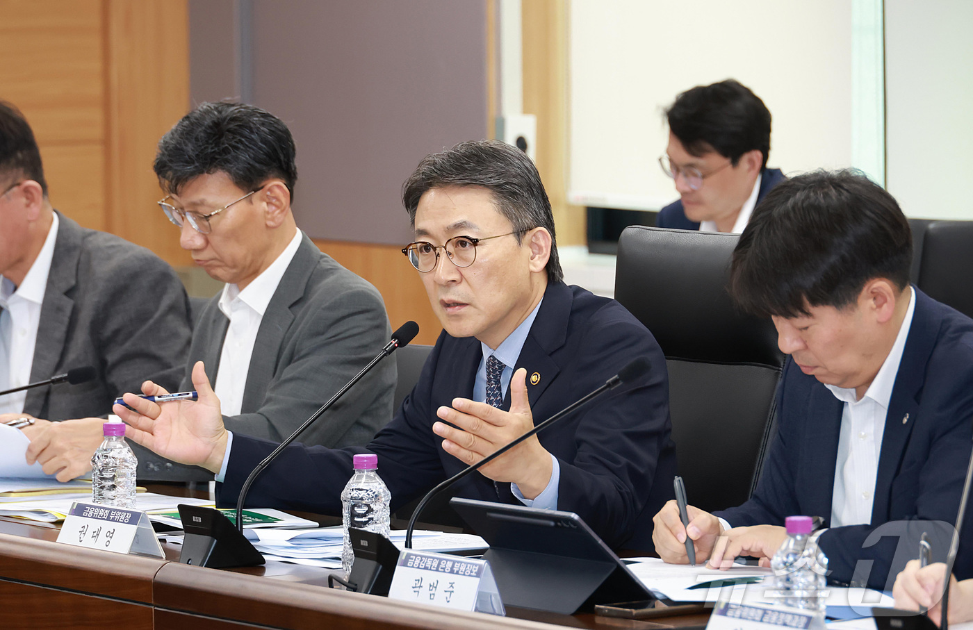 (서울=뉴스1) 김성진 기자 = 권대영 금융위원회 부위원장이 26일 오후 서울 종로구 정부서울청사에서 열린 제4차 금융업권 생산적 금융협의체에서 발언하고 있다. (금융위원회 제공. …
