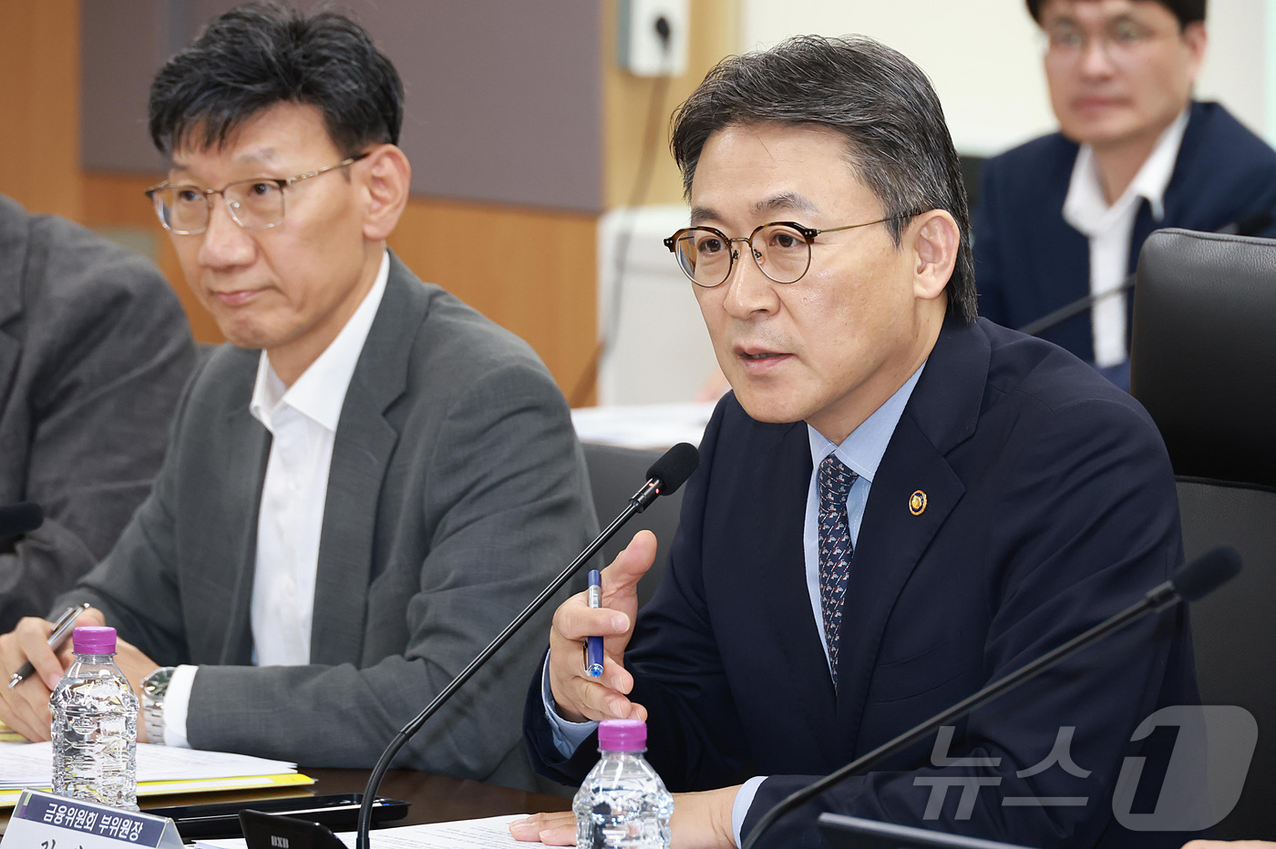 (서울=뉴스1) 김성진 기자 = 권대영 금융위원회 부위원장이 26일 오후 서울 종로구 정부서울청사에서 열린 제4차 금융업권 생산적 금융협의체에서 발언하고 있다. (금융위원회 제공. …
