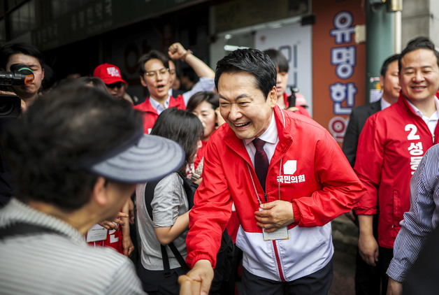 금남시장 찾은 장동혁 대표