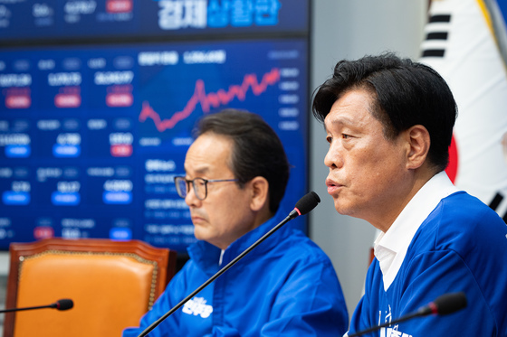 조승래 민주당 사무총장, 지방선거 관련 기자간담회