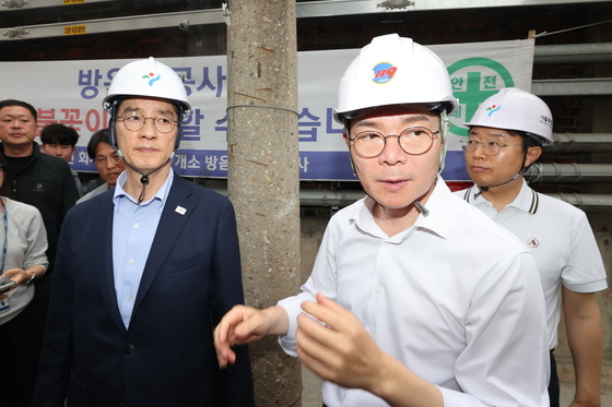 정원오 후보, 서소문 고가 붕괴 현장 방문