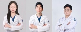 본문 이미지 - 로얄동물메디컬센터 김민영(왼쪽부터), 소상재, 정한울 수의사 ⓒ 뉴스1