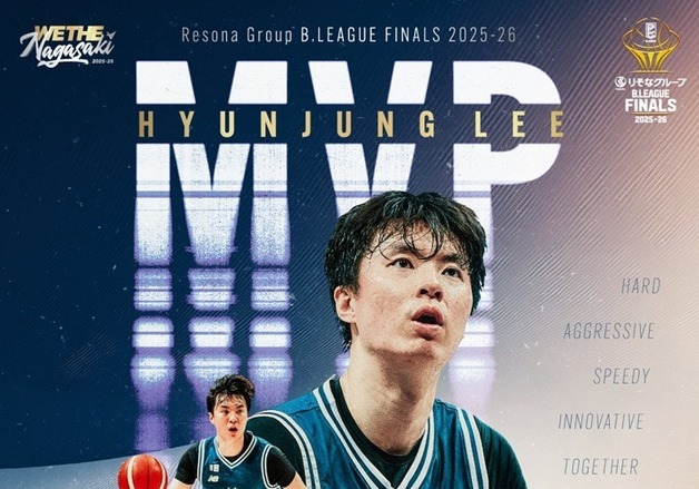 이현중, 한국 선수 최초 일본프로농구 우승…챔피언십 MVP 영예