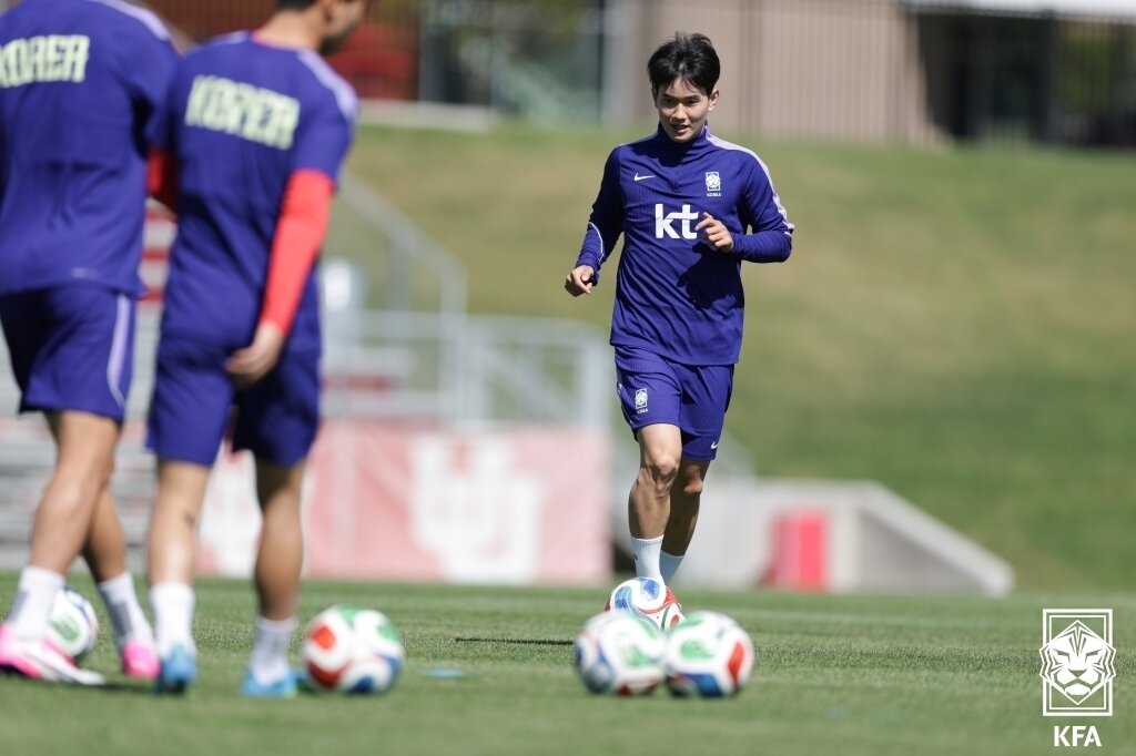 본문 이미지 - 월드컵에 나서는 전북 현대 소속 김진규. (대한축구협회 제공)