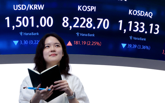사상 최고가 '8200'에 마감한 코스피