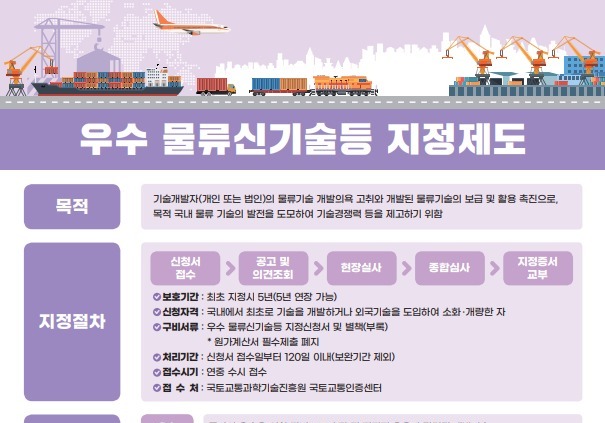 국토부, '실시간 콜드체인 관제 시스템' 우수 물류 신기술로 지정
