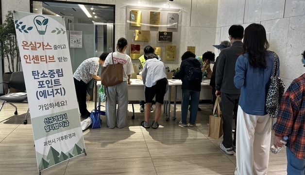 과천시, 하반기 탄소중립 실천 1907세대 인센티브 지급