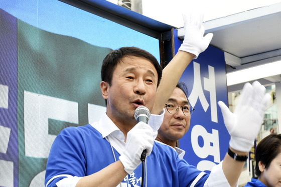힌병도 원내대표, 여수시장 지원 유세