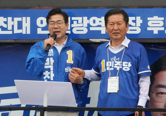 정청래, 충남→안산→인천…"李대통령 손발 김남국·박찬대 지지를"(종합)