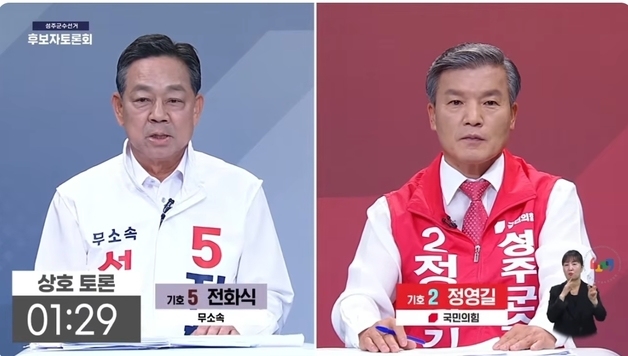 성주군수 후보 '군민 20만원 지급'·'국립산림대 유치' 공약 설전