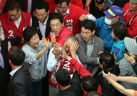 부산 시민과 만나는 박근혜 전 대통령