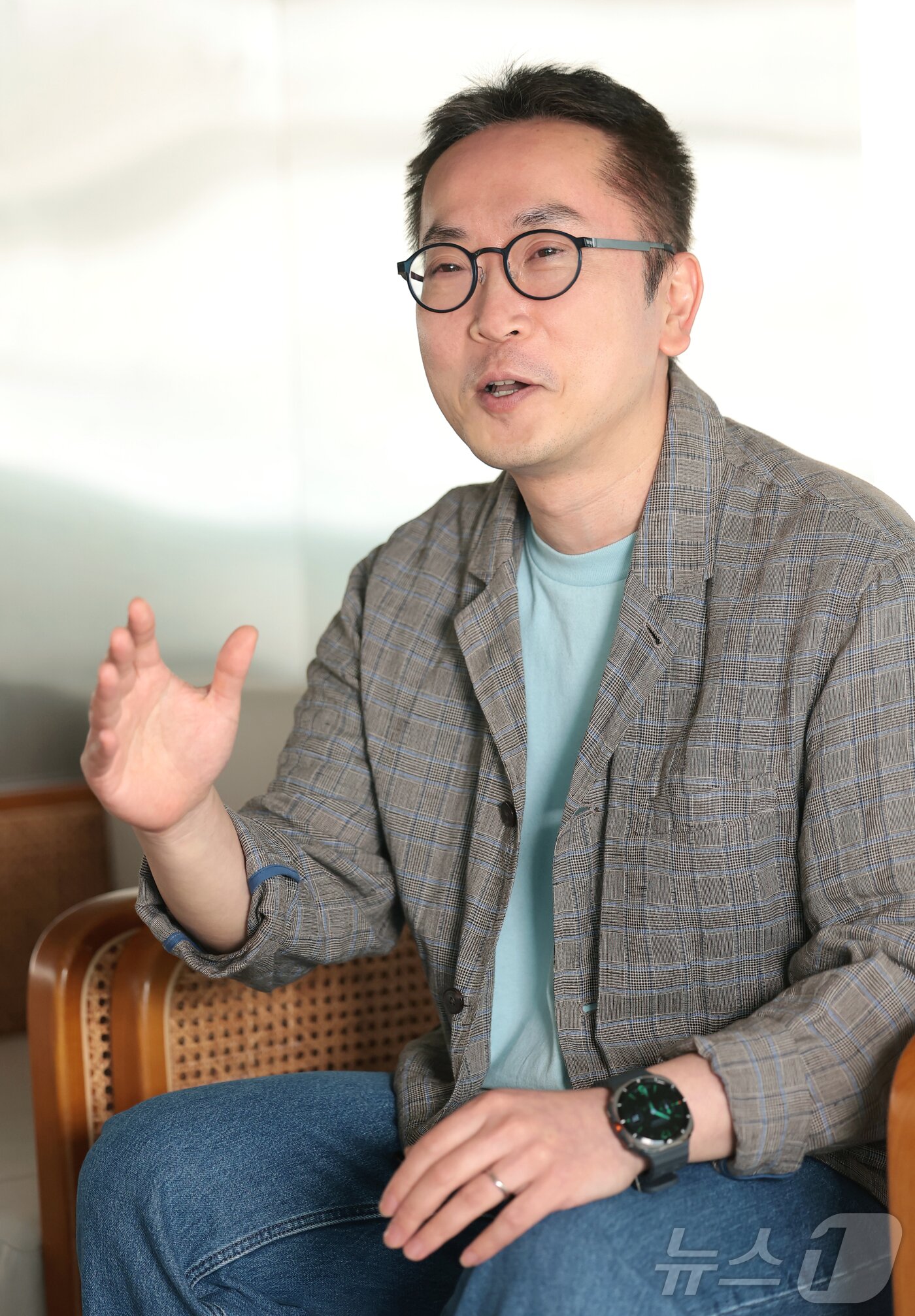 본문 이미지 - 박재성 배럴 부사장이 28일 서울 용산구 배럴 본사에서 열린 뉴스1과의 인터뷰에 앞서 포즈를 취하고 있다. 2026.5.28 ⓒ 뉴스1 권현진 기자
