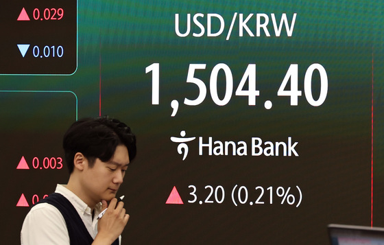 달러 1500원대…강세 지속