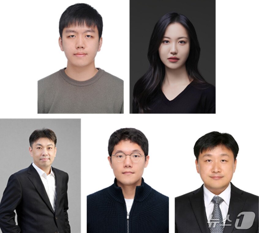 본문 이미지 - (상단 왼쪽부터 시계방향으로)KAIST변재호·반민경 박사과정생, 건국대 이장용 교수, 화학연 김성준 박사, KASIT 이진우 교수