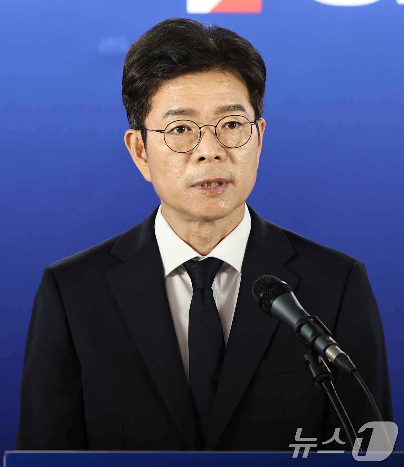 (서울=뉴스1) 구윤성 기자 = 정원오 더불어민주당 서울시장 후보가 28일 서울 중구 선거사무실에서 열린 기자간담회에서 모두발언을 하고 있다. 2026.5.28/뉴스1