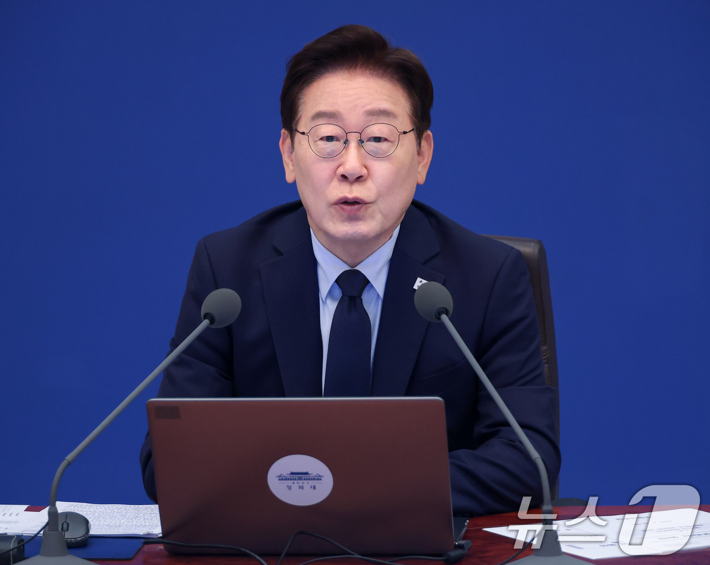 (서울=뉴스1) 이재명 기자 = 이재명 대통령이 28일 청와대에서 열린 수석보좌관회의에서 발언하고 있다. 2026.5.28/뉴스1