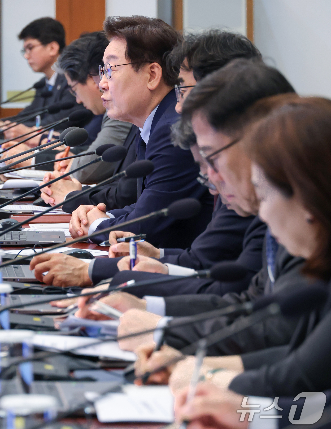 (서울=뉴스1) 이재명 기자 = 이재명 대통령이 28일 청와대에서 열린 수석보좌관회의에서 발언하고 있다. 2026.5.28/뉴스1