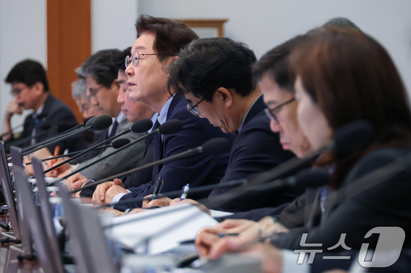 (서울=뉴스1) 이재명 기자 = 이재명 대통령이 28일 청와대에서 열린 수석보좌관회의에서 발언하고 있다. 2026.5.28/뉴스1
