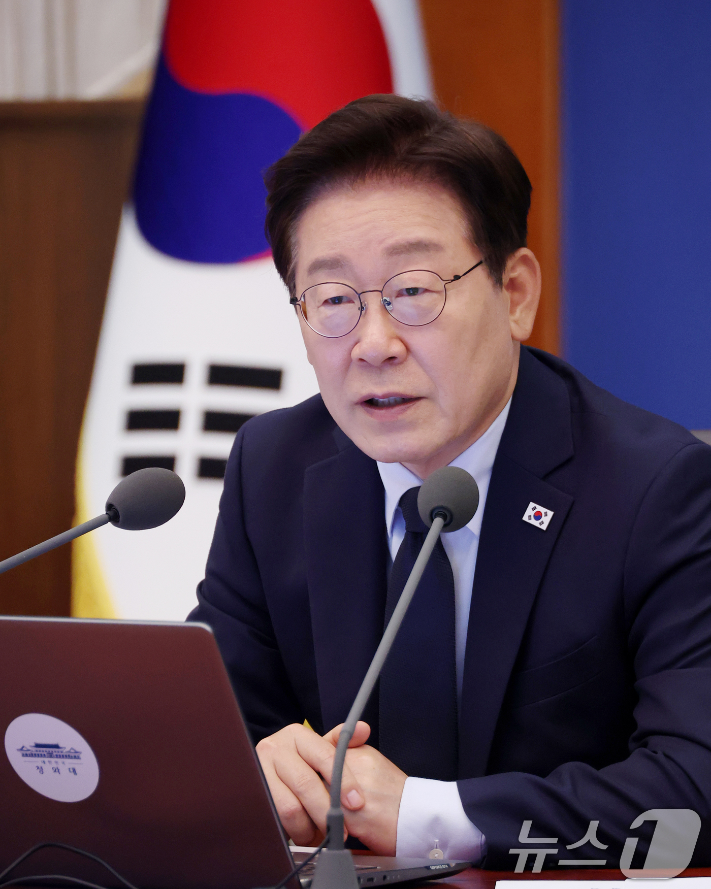 (서울=뉴스1) 이재명 기자 = 이재명 대통령이 28일 청와대에서 열린 수석보좌관회의에서 발언하고 있다. 2026.5.28/뉴스1