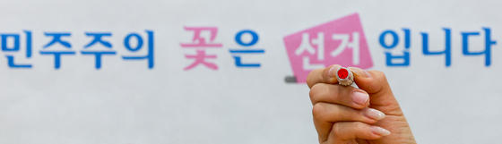 민주주의 꽃, 선거입니다