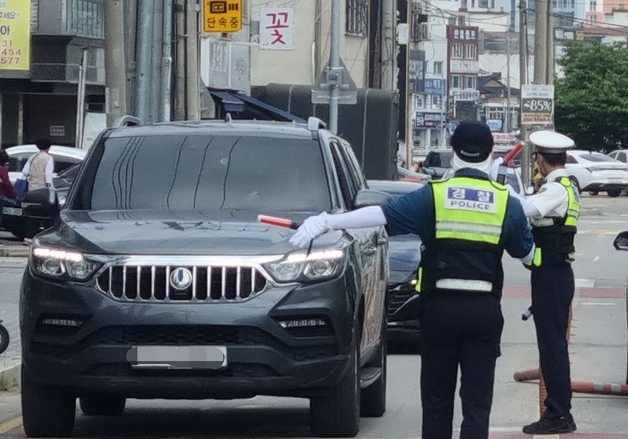 진천경찰·대낮 단속 2시간만에 음주 3건 등 21건 적발