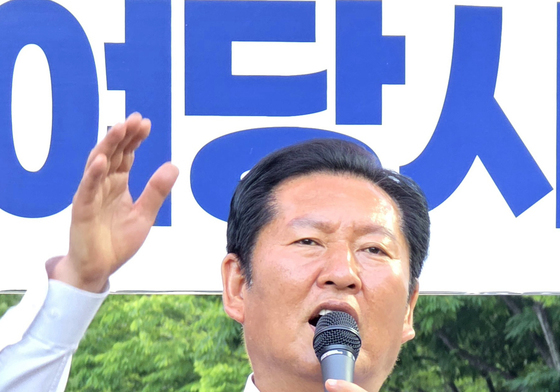 구미 표심에 호소하는 정청래 민주당 대표