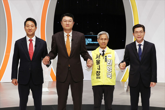 정원오 "시민의 삶 든든히 뒷받침"…오세훈 "李정권 오만·독주 견제"