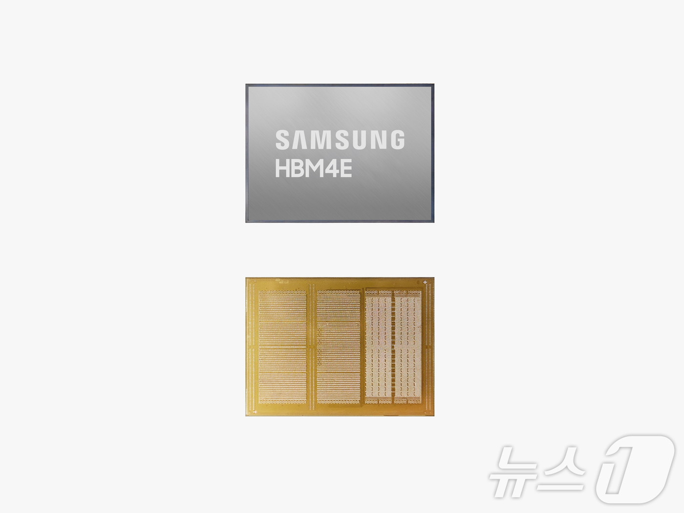 (서울=뉴스1) = 삼성전자가 세계 최초로 차세대 AI 가속기의 핵심이 될 'HBM4E 12단' 샘플을 글로벌 고객사에 전격 공급한다고 29일 밝혔다. 사진은 삼성전자 HBM4E …