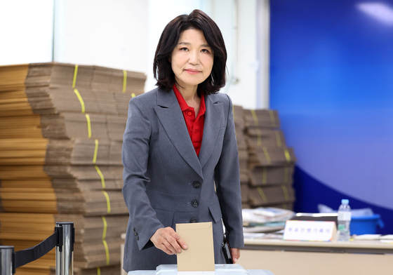 이진숙 "자유민주주의 지켜야"…사전투표 첫날 지지층 결집 호소