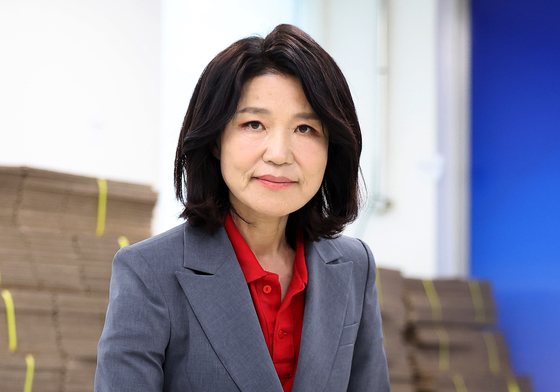 사전투표하는 이진숙 후보