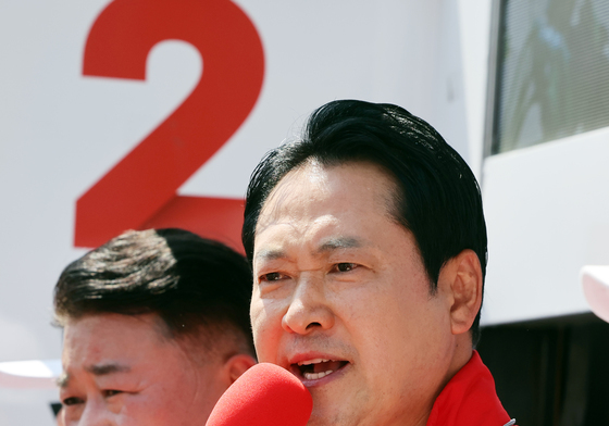 유세 펼치는 장동혁 대표