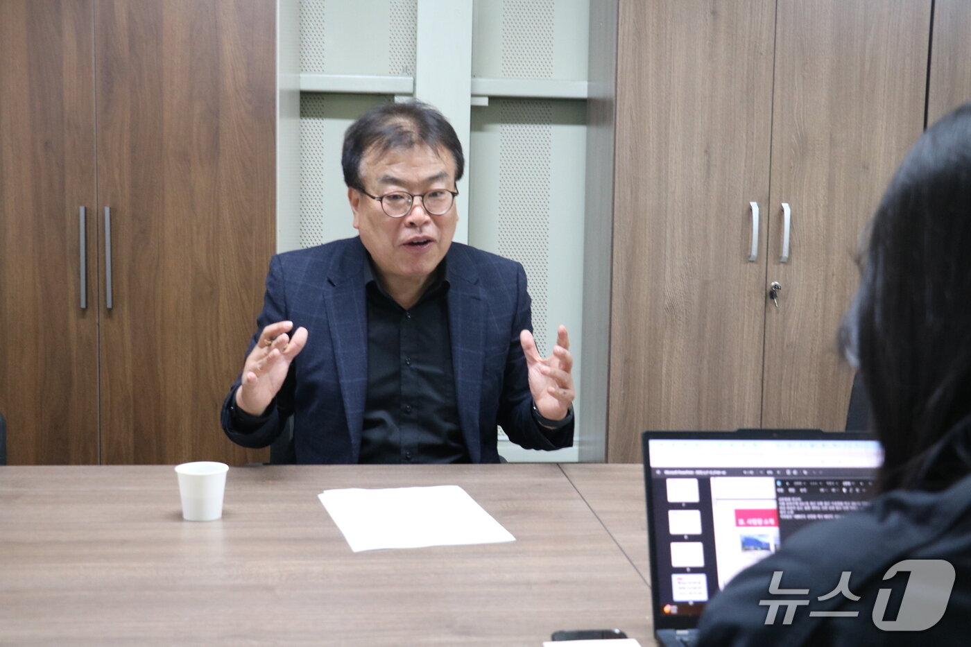 본문 이미지 - 지난달 24일 신주열 GGM 사장이 뉴스1과 만나 인터뷰 하고 있다. 2026.4.25/뉴스1
