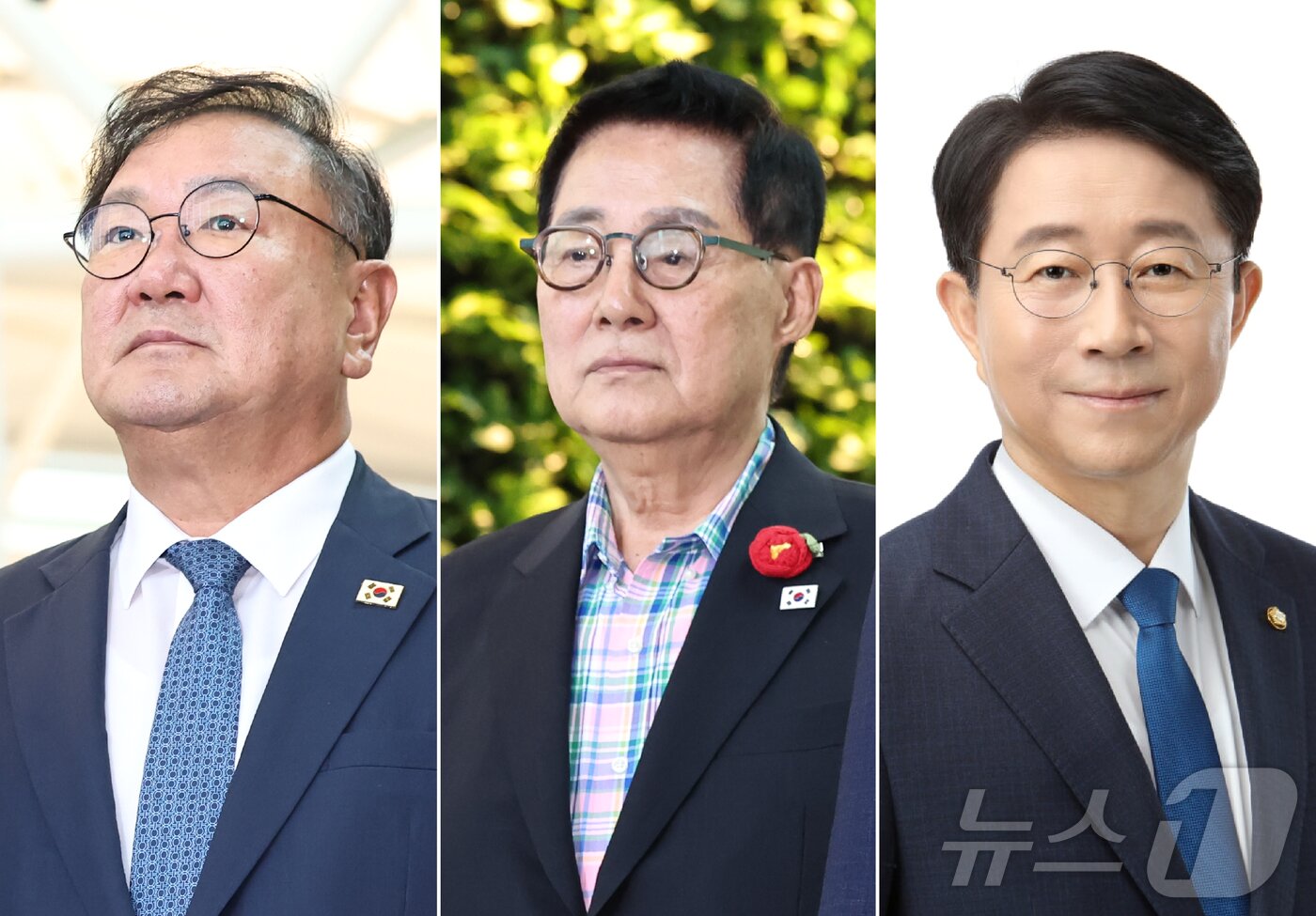 본문 이미지 - 22대 국회 후반기 국회의장 후보로 나선 김태년(왼쪽부터), 박지원, 조정식 더불어민주당 의원. (뉴스1 DB) 2026.5.4 ⓒ 뉴스1 