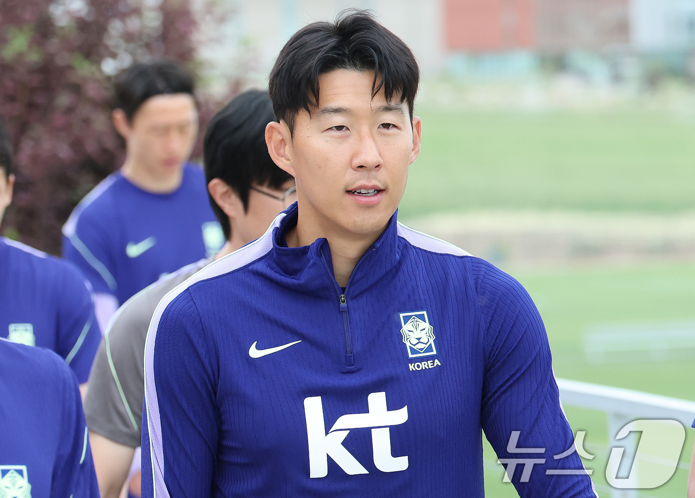 (솔트레이크시티(미국)=뉴스1) 임세영 기자 = 대한민국 축구대표팀 손흥민이 29일(현지시간) 미국 유타주 헤리먼에 위치한 자이언스뱅크 트레이닝센터에서 훈련에 나서고 있다. 202 …
