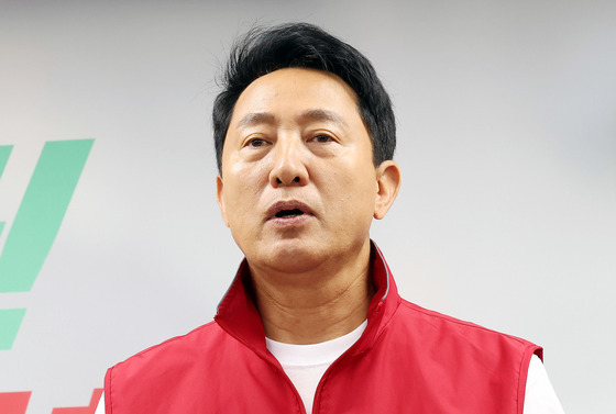 지지 호소하는 오세훈 후보
