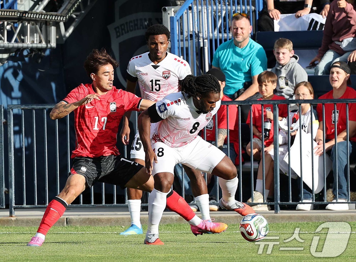 (프로보(유타주)=뉴스1) 임세영 기자 = 대한민국 축구대표팀 옌스 카스트로프가 30일(현지시간) 미국 유타주 솔트레이크시티 브리검 영 대학교 BYU 사우스필드 경기장에서 2026 …