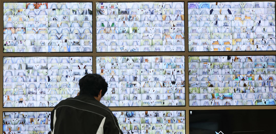 사전투표함 보관장소 비추는 CCTV