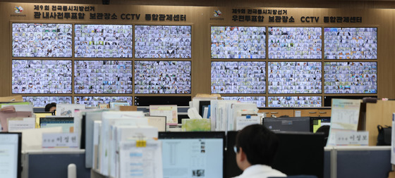 CCTV로 관리되는 사전투표함