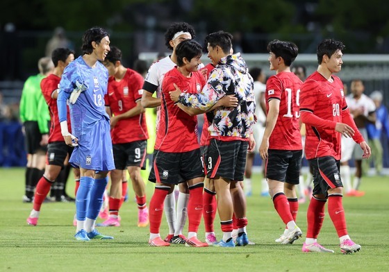 대한민국 축구대표팀 '기분 좋은 승리'