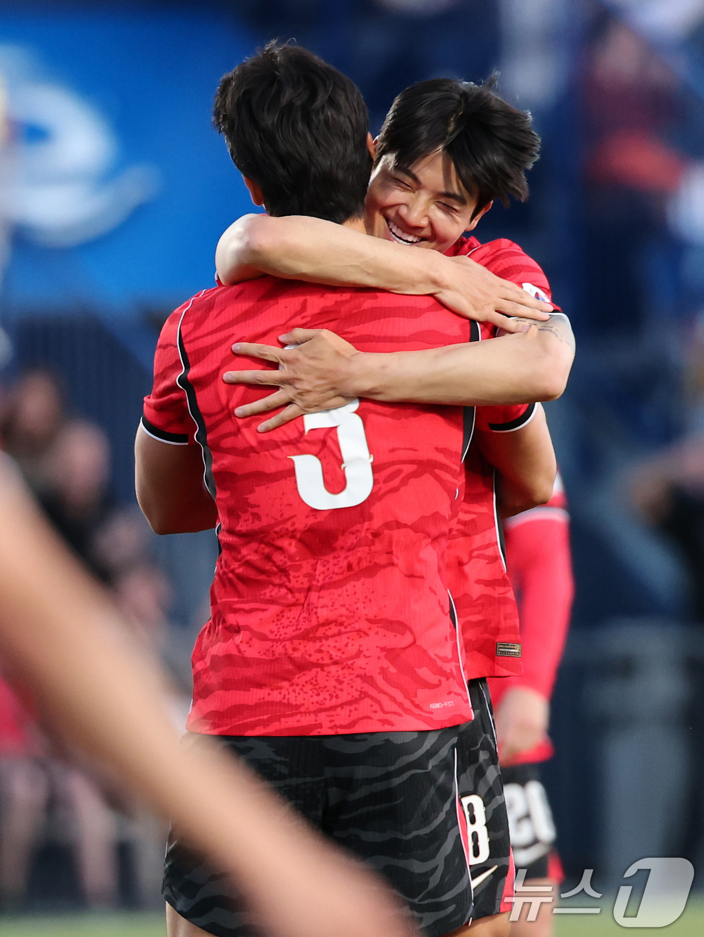 (프로보(유타주)=뉴스1) 임세영 기자 = 대한민국 축구대표팀 조규성이 30일(현지시간) 미국 유타주 솔트레이크시티 브리검 영 대학교 BYU 사우스필드 경기장에서 2026 국제축구 …