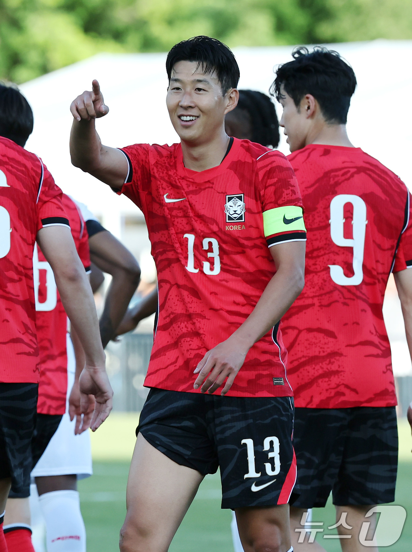 (프로보(유타주)=뉴스1) 임세영 기자 = 대한민국 축구대표팀 손흥민이 30일(현지시간) 미국 유타주 솔트레이크시티 브리검 영 대학교 BYU 사우스필드 경기장에서 2026 국제축구 …
