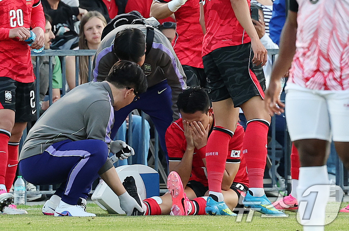 (프로보(유타주)=뉴스1) 임세영 기자 = 대한민국 축구대표팀 조유민이 30일(현지시간) 미국 유타주 솔트레이크시티 브리검 영 대학교 BYU 사우스필드 경기장에서 2026 국제축구 …